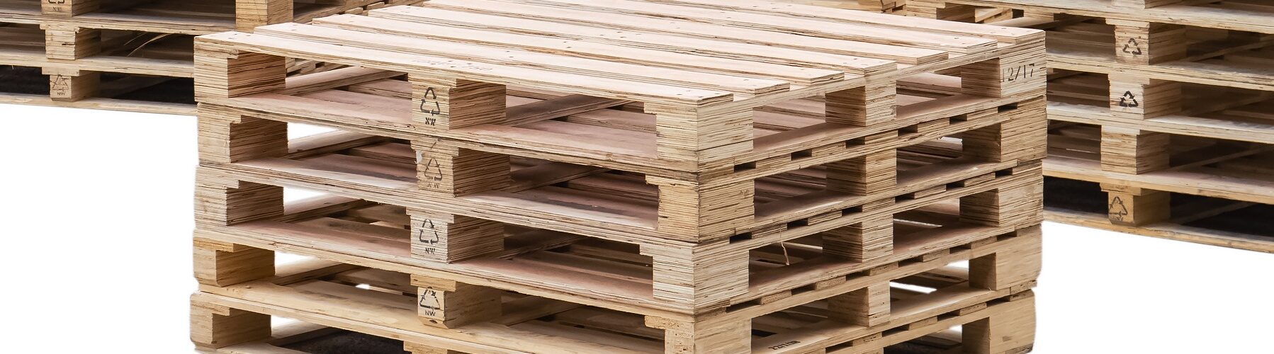 Wooden pallets for inspection
