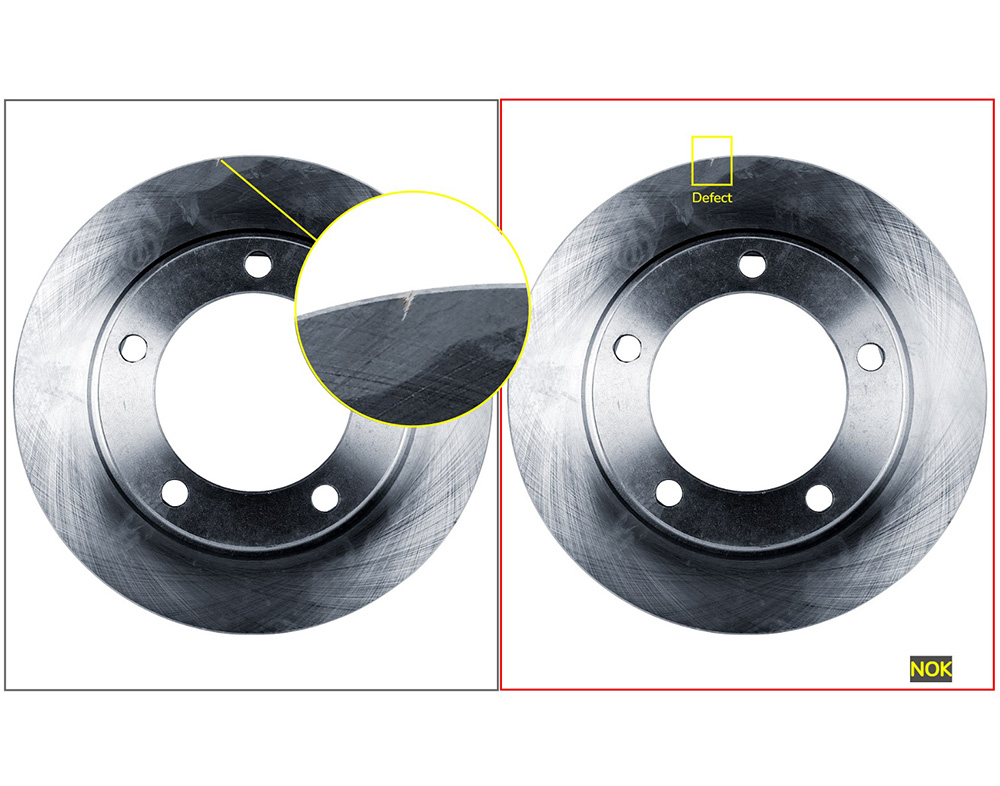 Brake disc inspection with AI