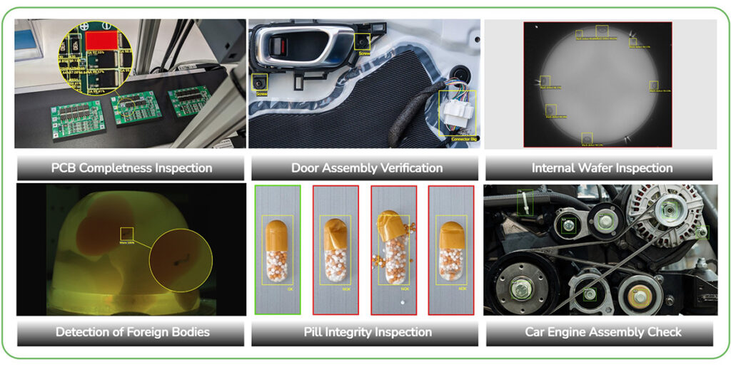 Inspection with deep learning Detector and Classifier modules - real examples