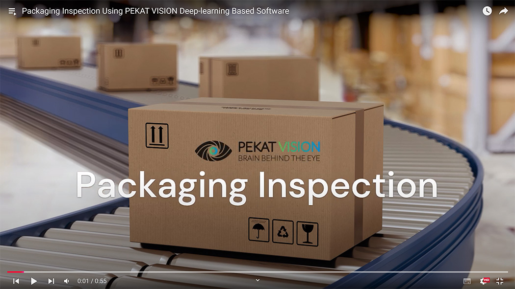 Unboxing Inspection Packaging Inspection with AI Vision Software - PEKAT VISION