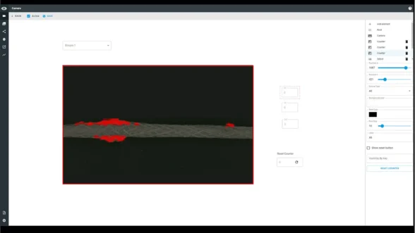 Operator View - GUI Builder screen