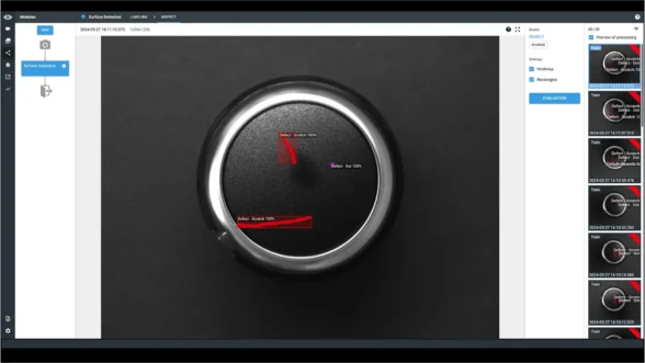 Surface Detection module screenshot