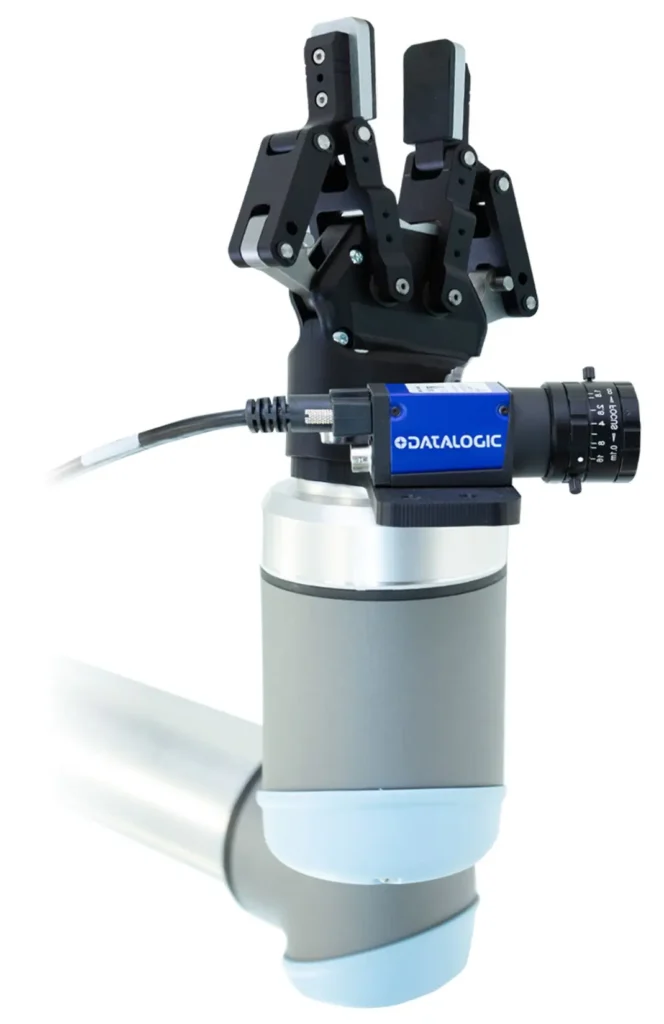 Datalogic E-series industrial camera on a robot arm