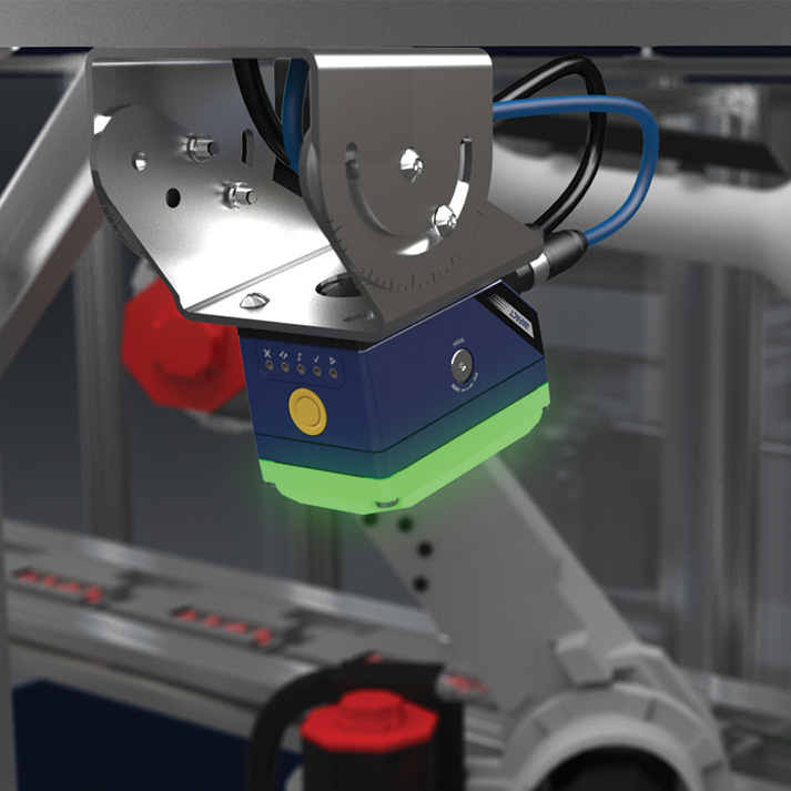 P3x Smart Camera during inspection — closeup